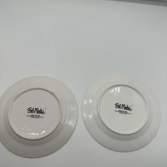 Set of 2 Bob Mackie B0M3 8" Salad Plates Plate Fall Harvest - Picture 2 of 3